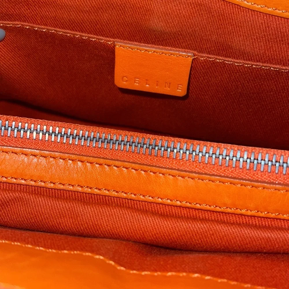 GUC Celine Leather Boogie Bag in Orange Brown (vintage) - Picture 10 of 15